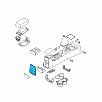 OEM Kia Spectra Cover-Console End Diagram - 846212F100R5