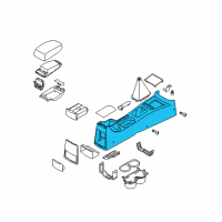 OEM 2005 Kia Spectra5 Console-Front Diagram - 846112F000R2