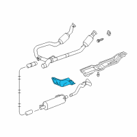 OEM 2007 Dodge Ram 1500 Shield-Exhaust Diagram - 55275778AG