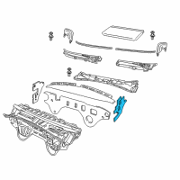 OEM Pontiac GTO Insulator, Cowl Side Panel Diagram - 92046735