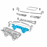 OEM Pontiac GTO Insulator Asm-Dash Panel Lower Diagram - 92211617