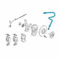 OEM Hyundai Hose-Brake Front, RH Diagram - 58732-2D000