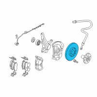 OEM 2001 Hyundai Elantra Disc-Front Wheel Brake Diagram - 51712-2D310