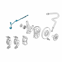 OEM 2006 Hyundai Elantra Sensor Assembly-Abs Front Wheel , R Diagram - 95670-2D150