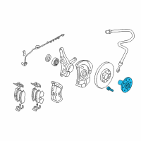 OEM 2003 Hyundai Elantra Front Wheel Hub Assembly Diagram - 51750-2D003