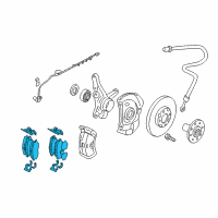 OEM 2005 Hyundai Elantra Front Disc Brake Pad Kit Diagram - 58101-2DA31