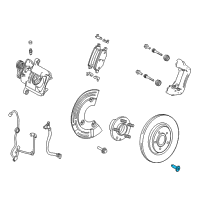 OEM Ford Police Interceptor Sedan Rotor Bolt Diagram - -W708733-S439