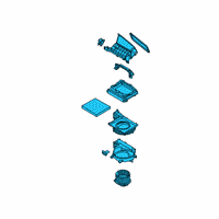 OEM 2022 Hyundai Venue Blower Unit Diagram - 97100-K2010