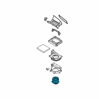 OEM Hyundai Kona Motor & Fan Assembly-A/C Blower Diagram - 97113-H8000