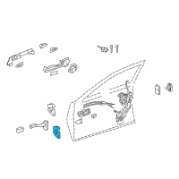 OEM 2015 Lexus LS460 Hinge Assy, Front Door, Lower LH Diagram - 68740-30060