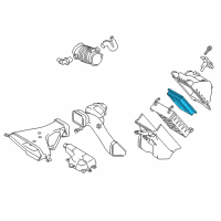 OEM 2011 Lexus RX450h Air Cleaner Filter Element Sub-Assembly Diagram - 17801-0P070