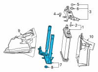 OEM 2022 Cadillac CT5 Lower Bracket Diagram - 84849421