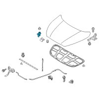 OEM Hyundai Elantra Switch Assembly-Hood Diagram - 93880-3X100