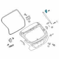 OEM 2017 Ford Focus Lift Cylinder Pivot Bracket Diagram - BM5Z-58442A38-F