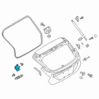 OEM Ford Focus Latch Diagram - BM5Z-5843150-D