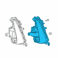 OEM 2022 Toyota Prius Prime Fog Lamp Assembly Diagram - 81510-47090