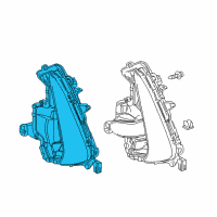 OEM 2019 Toyota Prius Prime Fog Lamp Assembly Diagram - 81510-47120