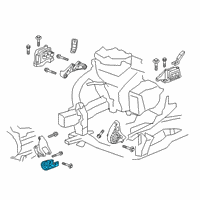 OEM GMC Acadia Rear Mount Diagram - 84699434