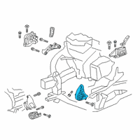 OEM Cadillac XT5 Front Transmission Mount Diagram - 84227352