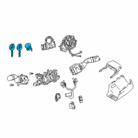 OEM 2021 Toyota RAV4 Cylinder & Keys Diagram - 89070-0R300