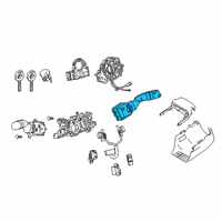 OEM 2021 Toyota RAV4 Wiper Switch Diagram - 84652-0R090