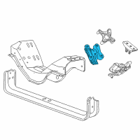 OEM 2004 Ford F-250 Super Duty Front Mount Diagram - 4C3Z-6038-B