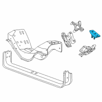 OEM 2004 Ford F-250 Super Duty Engine Mount Diagram - 3C3Z6068AA