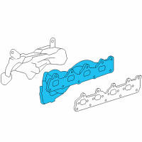 OEM 2009 Chevrolet Malibu Exhaust Manifold Diagram - 12626525