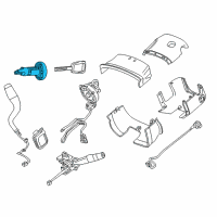 OEM 2018 Chevrolet Silverado 3500 HD Ignition Cylinder Diagram - 84668679