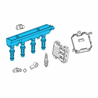 OEM 2011 Chevrolet Cruze Ignition Coil Diagram - 25198623