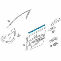 OEM 2022 Acura ILX Weatherstrip, Right Front Door (Inner) Diagram - 72335-TX6-A11