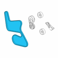 OEM Pontiac Montana Belt-Water Pump & A/C Compressor & Generator & P/S Pump Diagram - 12587999