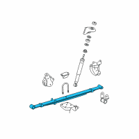 OEM 2006 Toyota Tacoma Leaf Spring Assembly Diagram - 48210-04650