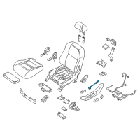 OEM 2016 Nissan Maxima Switch Assy-Seat Lumbar Diagram - 87317-4HA2A