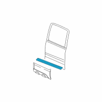 OEM 2002 Chevrolet Avalanche 1500 Body Side Molding Diagram - 15169439