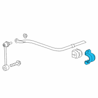 OEM 2014 Cadillac CTS Clamp-Rear Stabilizer Shaft Diagram - 20761161