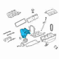 OEM 1995 Chevrolet Beretta Cover-Engine Front Diagram - 12568797