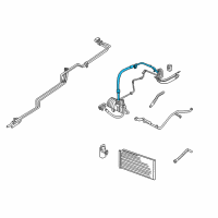 OEM Chrysler Town & Country Line-A/C Suction Diagram - 5005240AD