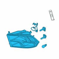 OEM Ram 2500 Park And Turn Headlamp Diagram - 68096438AJ