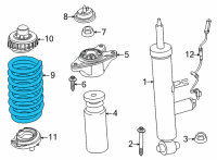 OEM 2022 BMW M340i REAR COIL SPRING Diagram - 33-53-6-889-979