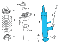 OEM 2022 BMW 230i SHOCK ABSORBER, REAR, VDC Diagram - 37-10-6-894-638