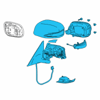 OEM 2008 Lexus GS460 Mirror Sub-Assembly, Outer Diagram - 87901-30260-B0