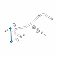 OEM 2015 Ford Transit-350 HD Stabilizer Link Diagram - BK3Z-5C486-A