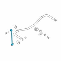 OEM 2021 Ford Transit-350 Stabilizer Link Diagram - BK3Z-5C486-A