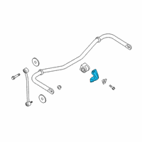 OEM 2017 Ford Transit-350 Stabilizer Bar Bracket Diagram - BK3Z-5B484-A