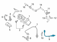 OEM 2020 Kia K900 Oxygen Sensor Assembly Diagram - 392103L500