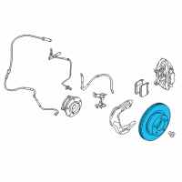 OEM 2020 BMW M4 Carbon Ceramic Brake Disc, Left Diagram - 34-11-2-284-805