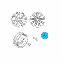 OEM 2011 Infiniti QX56 Ornament - Disc Wheel Diagram - 40342-1LB4A