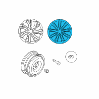 OEM 2012 Infiniti QX56 Aluminum Wheel Diagram - D0C00-1ZR4A