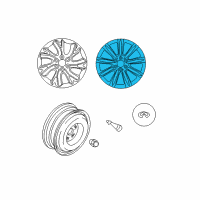 OEM 2011 Infiniti QX56 Aluminum Wheel Diagram - D0C00-1ZR4A